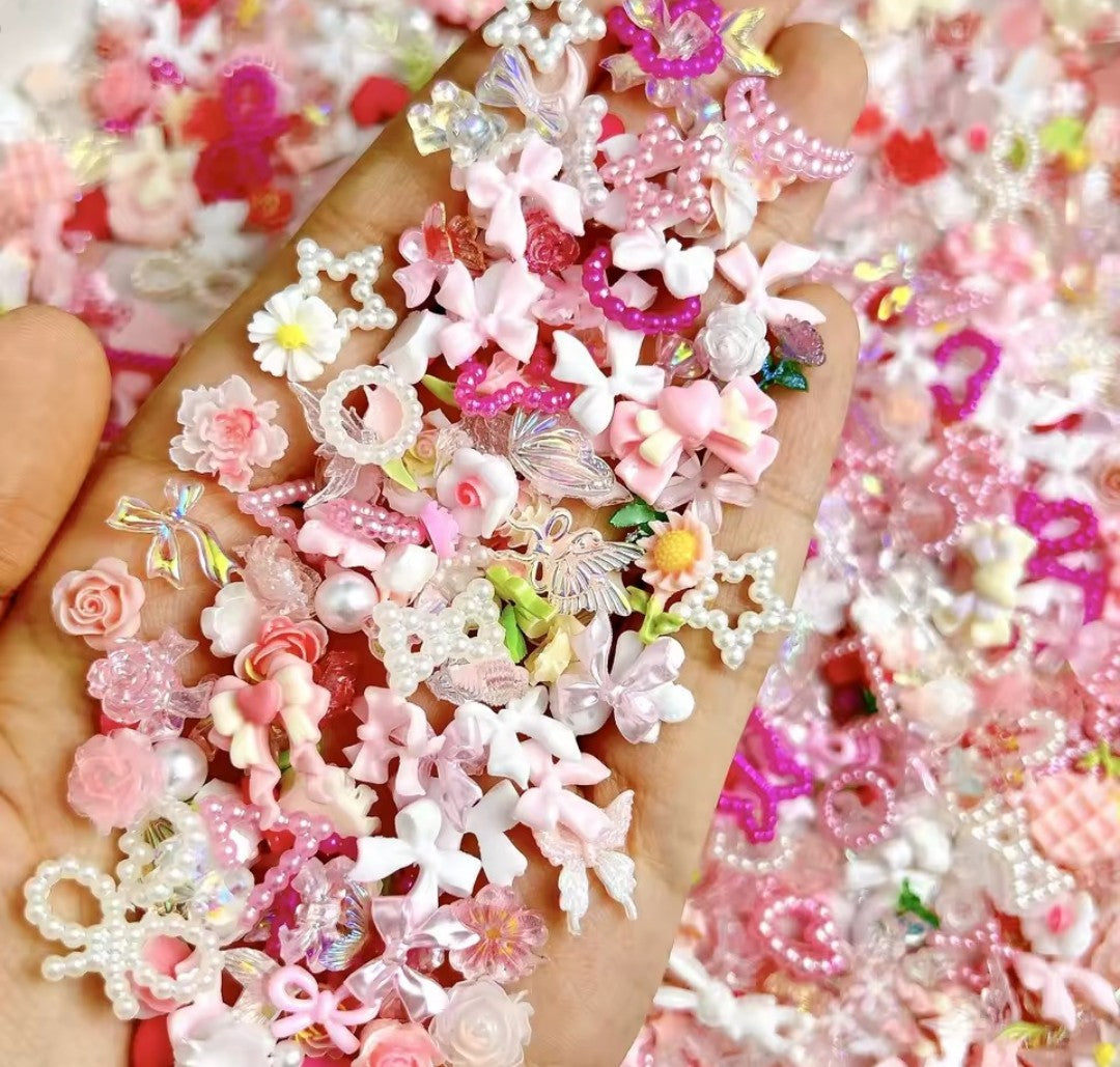 Pink & White Charms