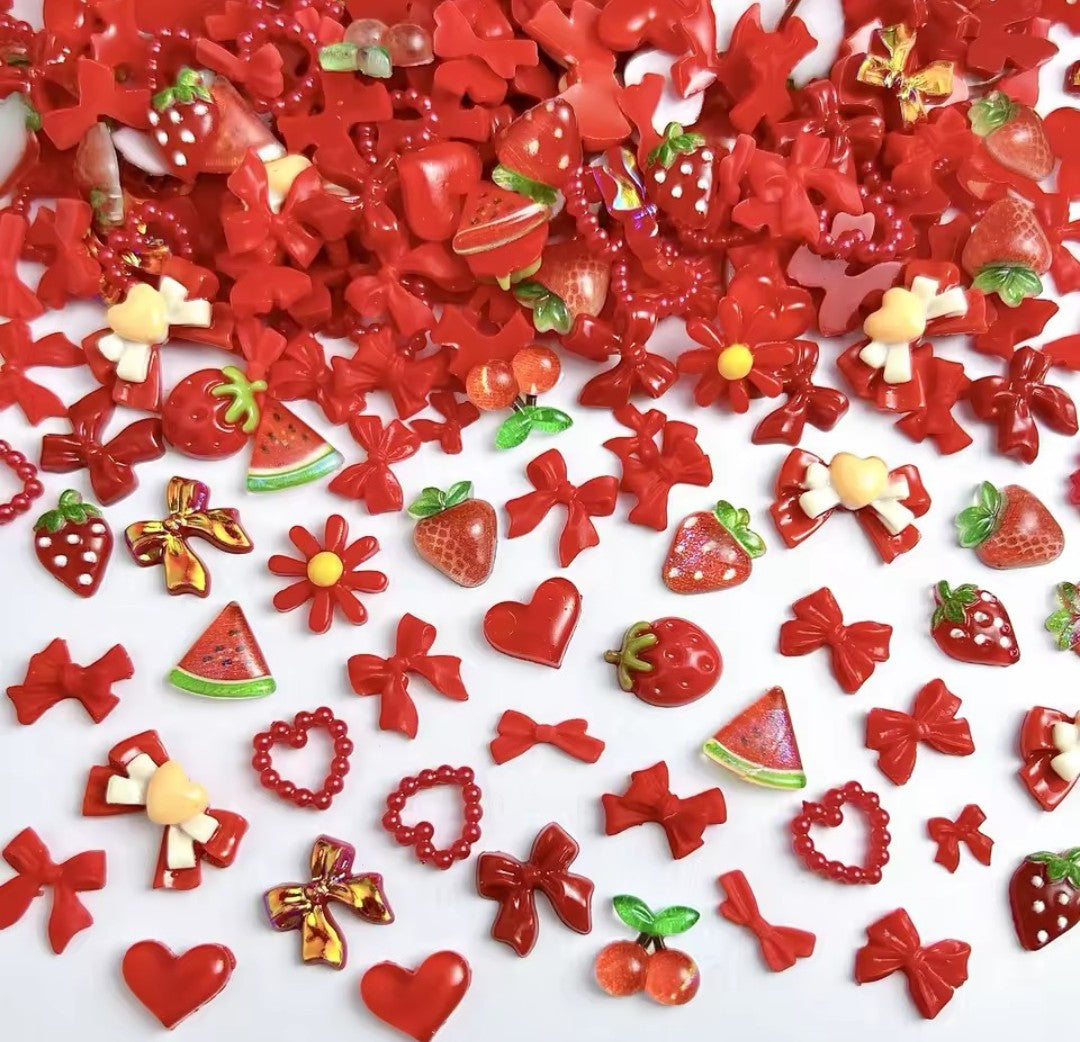 Red & Pink Charms