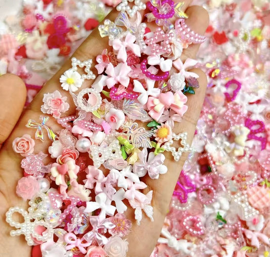 Pink & White Charms