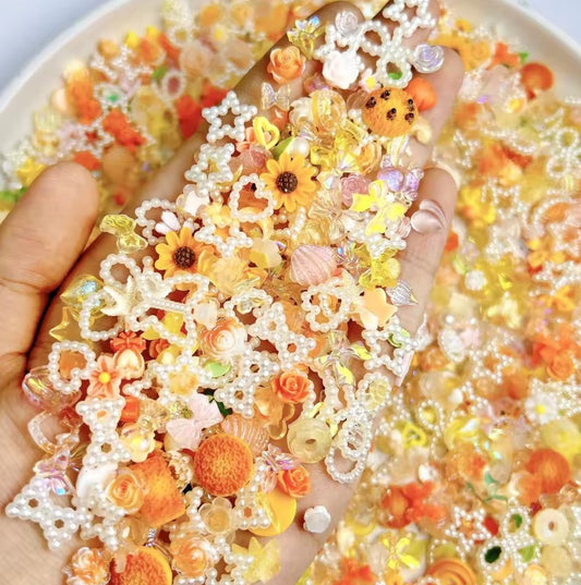 Peach & Yellow Charms